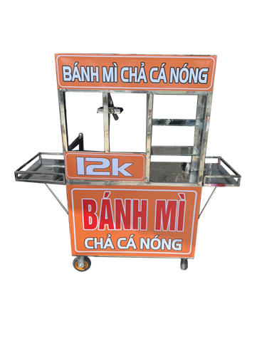 Xe bán bánh mỳ chả cá